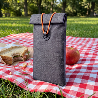 Customer photo of the UnTrack phone sleeve